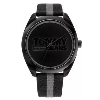 Tommy Hilfiger herenhorloge 1792039 45 mm blauwe wijzerplaat bruin leer