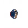 Tommy Hilfiger herenhorloge 1792041 45 mm blauwe wijzerplaat bruine leren band