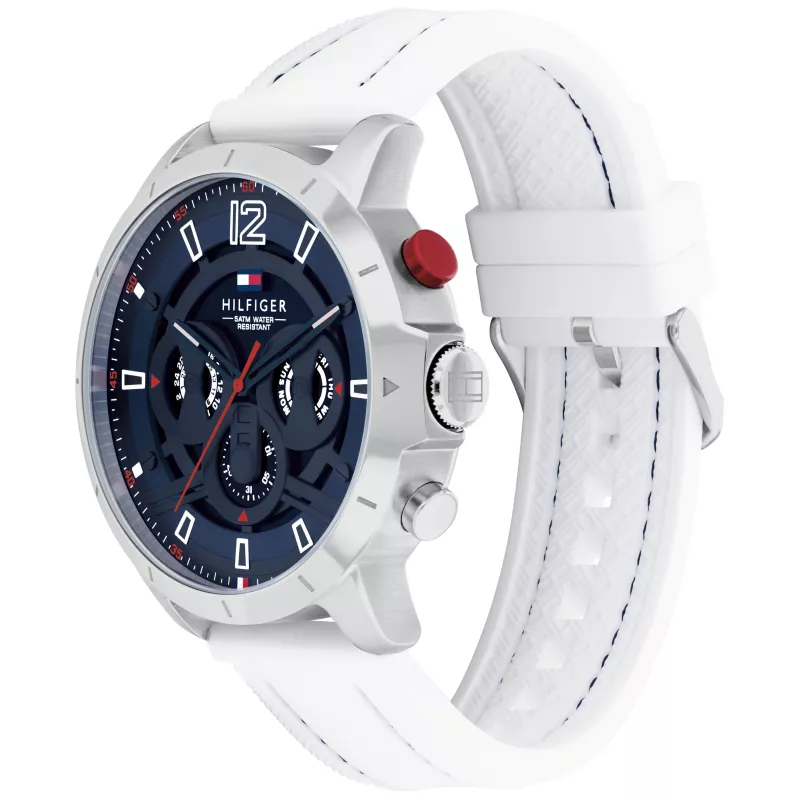 Tommy Hilfiger Herenhorloge 1792148 46mm RVS Blauwe Wijzerplaat