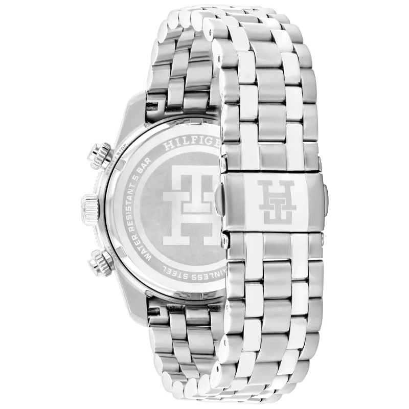 Tommy Hilfiger herenhorloge 1792157 41mm blauwe wijzerplaat bruin leer