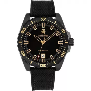 Tommy Hilfiger herenhorloge 1792159 42mm blauwe wijzerplaat bruin leer