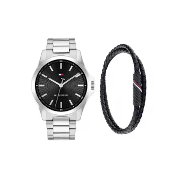 Tommy Hilfiger herenhorloge 2770191 43 mm RVS blauwe wijzerplaat