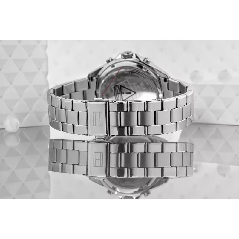 Tommy Hilfiger unisex horloge 1782707 40mm roestvrijstalen mesh blauwe wijzerplaat