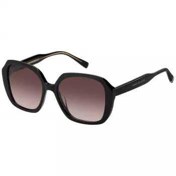 Tommy Hilfiger dames zonnebril TH-2105-S-807 - zwart montuur, grijs glazen, 54 mm