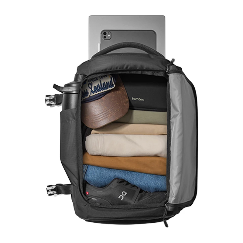 TOMTOC Navigator-T66 Liteway reisrugzak 28L/15.6 (zwart)