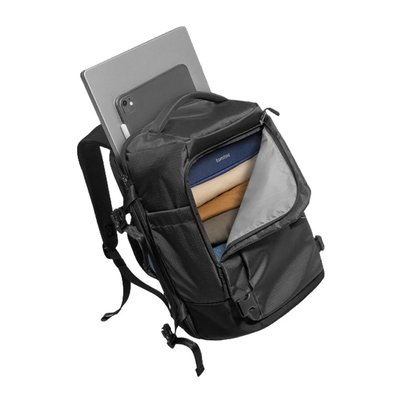 TOMTOC Navigator-T66 Liteway reisrugzak 28L/15.6 (zwart)