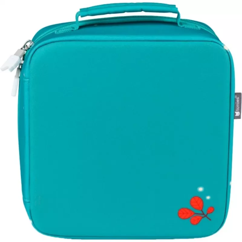 Tonies draagtas voor Toniebox en Tonies-figuren - turquoise - rits - polyester/PET - kindvriendelijk design