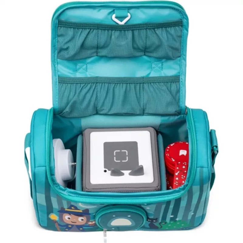 Tonies Under the Magic Moon draagtas - unisex handtas - audiopoppendrager - rits - groen