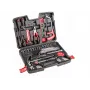 Top Tools 100-delige dopsleutel- en gereedschapsset met 1/4 inch en 3/8 inch aandrijving, chroom-vanadiumstaal, 72-tands ratel en kunststof koffer