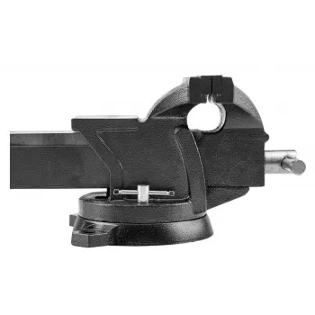 TOPEX draaibare bankschroef voor loodgieters 125 mm met 360° draaibare basis en aambeeld