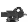 TOPEX draaibare bankschroef voor loodgieters 125 mm met 360° draaibare basis en aambeeld
