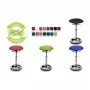 Topstar Sitness High Bob ergonomische kruk, zwarte polyester zitting, traploze hoogteverstelling 580-830 mm, gepolijste aluminium ringvoet, 110 kg belastbaar SU59 BR0
