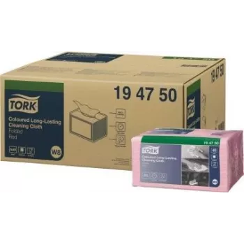 Tork 194750 zwaar werk reinigingsdoekjes rood 40 vellen