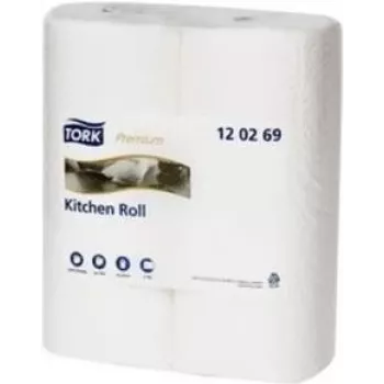 Tork extra absorberende keukenrol 2-laags wit 174 vellen 40m (120269)
