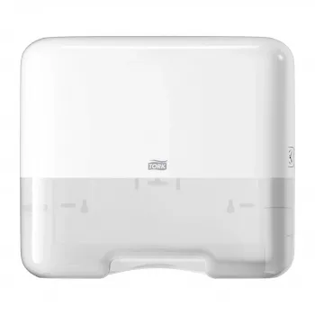 Tork H3 Mini gevouwen handdoekdispenser 553100, 300 handdoeken, wit