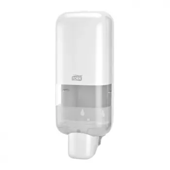 Tork S4 zeep- en desinfectiemiddeldispenser, wit