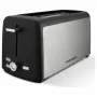 Tornado TTA-7402-GS toaster - 2 sneetjes 1400W pop-up toaster met 7 bruiningsstanden, zwart/zilver