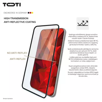 TOTI PREMIUM 3D displayschermglas van gehard glas, volledige dekking voor Samsung Galaxy S25 Ultra