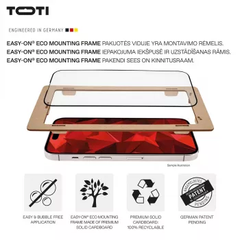 TOTI PREMIUM 3D displayschermglas van gehard glas, volledige dekking voor Samsung Galaxy S25 Ultra