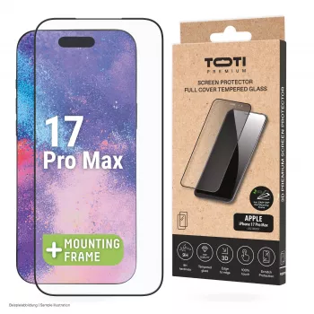 TOTI PREMIUM Premium gehard glas screenprotector 3D Full Cover voor Apple iPhone 17 Pro Max