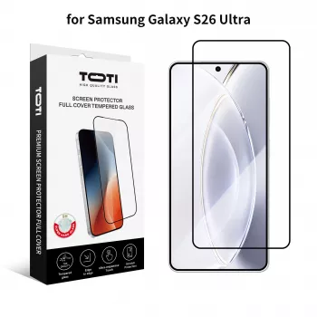 TOTI PREMIUM gehard glas 2.5D screenprotector Full Cover voor Samsung Galaxy S26 Ultra