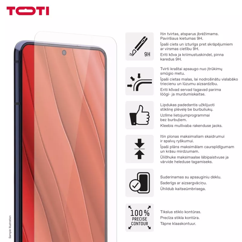 TOTI Tempered Glass 2D screenprotector voor Samsung Galaxy A37/A57/A36/A56/S24 FE/S25 FE