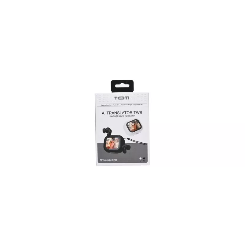 Toti TWS AI Translator ST25, Zwart