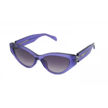 TOUS dameszonnebril STOB84S5506LA havanna acetaat hoekig montuur bruine verloopglazen UV400