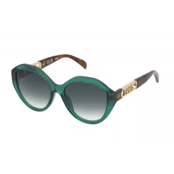 TOUS dameszonnebril STOB90-550G61 Havana bruin verloop rechthoekig 55mm