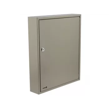 TOYA VOREL 78436 staalsleutelkast met cilinderslot, 10 haken, Grijs, wandmontage