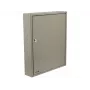 TOYA VOREL 78436 staalsleutelkast met cilinderslot, 10 haken, Grijs, wandmontage