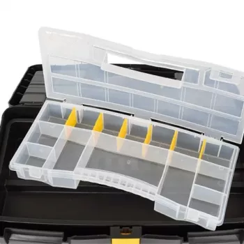TOYA VOREL 78734 gereedschapskar met 7 laden, rood/zwart