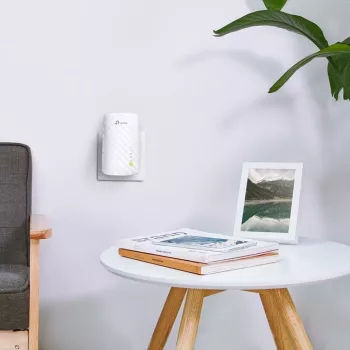 TP-Link AC750 WLAN-repeater RE200 - dualband stopcontact-signaalversterker, 1 ethernetpoort, WPS, access point-modus