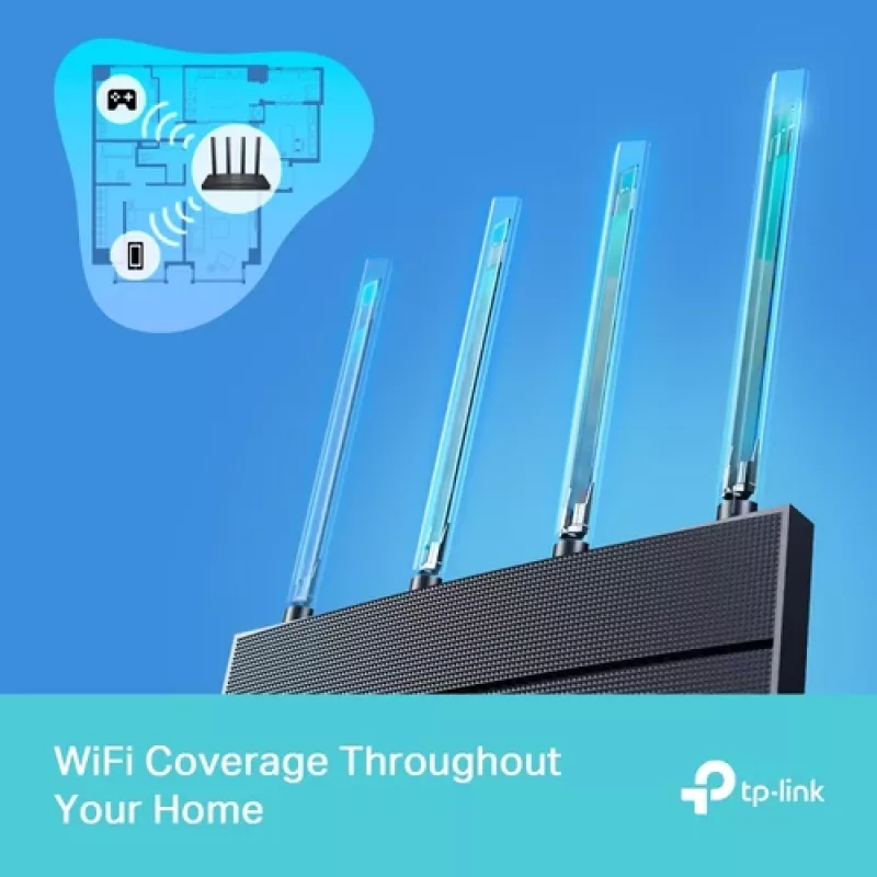 TP-Link Archer AX18 dualband Gigabit draadloze router (2,4 GHz / 5 GHz), zwart