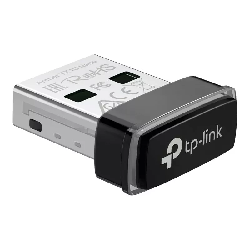 TP-Link Archer TX1U Nano AX300 Wi-Fi 6 USB-adapter met interne antennes, USB 2.0