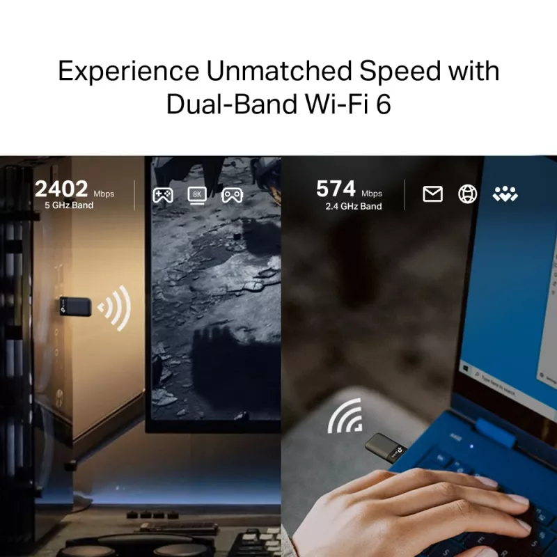 TP-LINK Archer TX50U AX3000 dualband Wi-Fi 6 draadloze USB-adapter