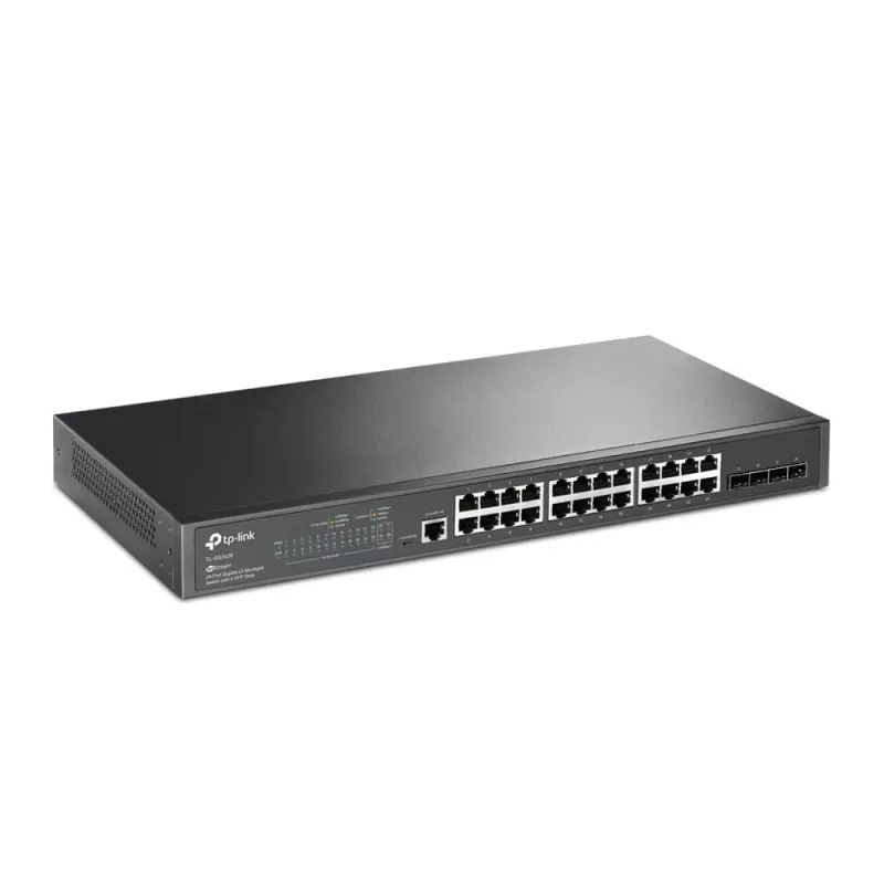 TP-Link JetStream 24-poorts Gigabit L2 Managed Switch met 4 SFP-sleuven