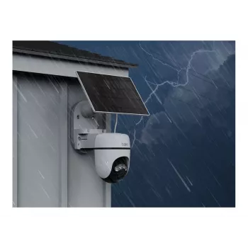 TP-Link Tapo TC90 KIT zonne-energie draaibare/kantelbare bewakingscamera, 2K QHD, buiten, accu & zonne-energie, IP65, kleurennachtzicht, draadloos, 1 camera