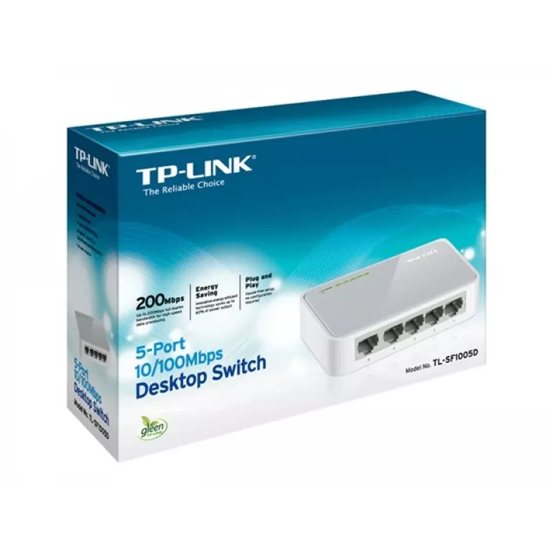 TP-LINK TL-SF1005D 5-poorts Fast Ethernet desktop switch
