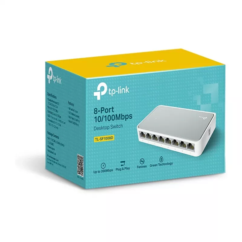 TP-Link TL-SF1008D V12.4 8-poorts 10/100Mbps Fast Ethernet desktop switch