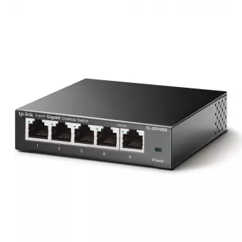 TP-Link TL-SG105S 5-poorts Gigabit desktop switch, metalen behuizing, v5.0
