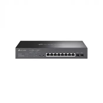 TP-LINK TL-SG2210MP Smart Managed Layer 2+ switch, 8-poorts Gigabit PoE+ met 2 SFP-sleuven, 150W PoE-budget, rackmontage