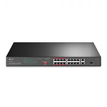 TP-Link TL-SL1218P 18-poorts Fast Ethernet PoE+ switch met 2 Gigabit en 1 SFP