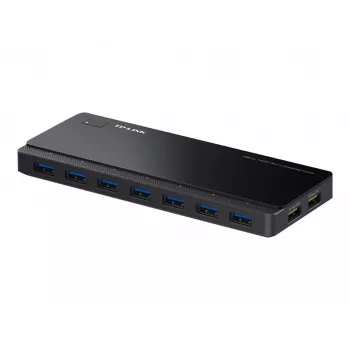 TP-LINK UH720 7-poorts USB 3.0-hub met 2 Smart Charging-poorten - Zwart