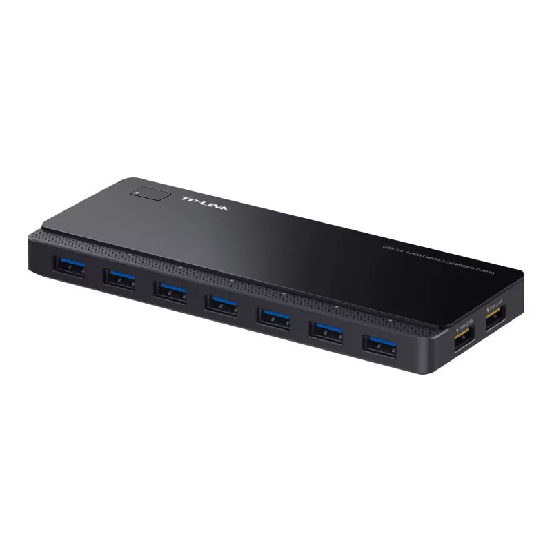 TP-LINK UH720 7-poorts USB 3.0-hub met 2 Smart Charging-poorten - Zwart