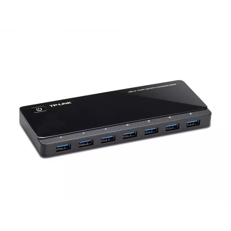 TP-LINK UH720 7-poorts USB 3.0-hub met 2 Smart Charging-poorten - Zwart