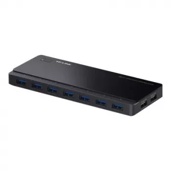 TP-LINK UH720 7-poorts USB 3.0-hub met 2 Smart Charging-poorten - Zwart