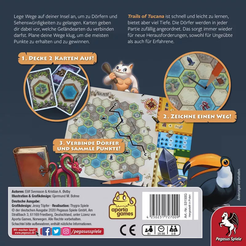 Trails of Tucana - Flip & Write bordspel