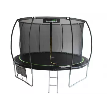Trampoline LEAN Sport Max 14ft Zwart-Groen