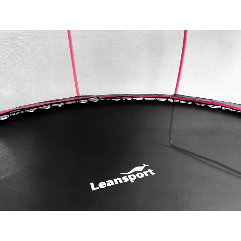 Trampoline LEAN Sport Max 14ft Zwart-Roze